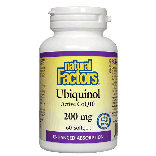 Natural Factors Ubiquinol Active Coq10 200Mg 60 Softgels