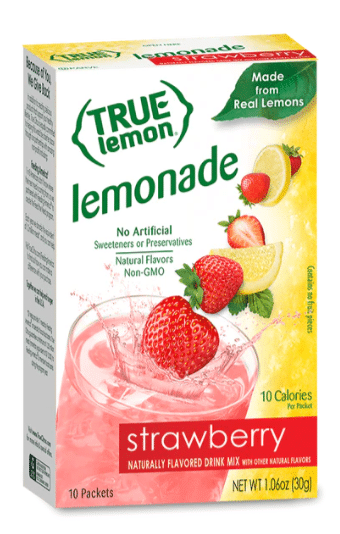 True Citrus True Lemon Lemonade Strawberry, 10 Packets