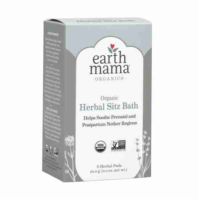 Earth Mama Organics Organic Herbal Sitz Bath - 93.6G/6 Herbal Pads