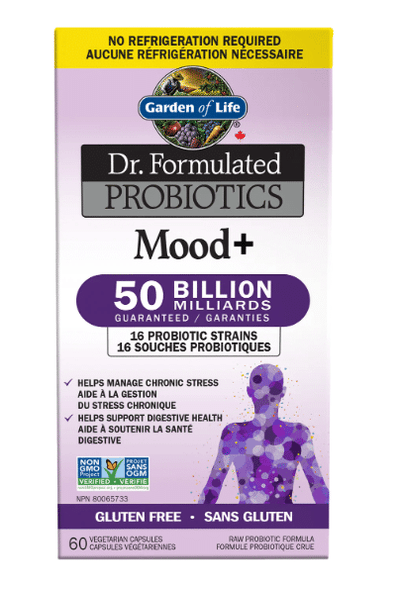 Garden Of Life Mood + Probiotic 50 Billion CFU (SS); 60Vcap