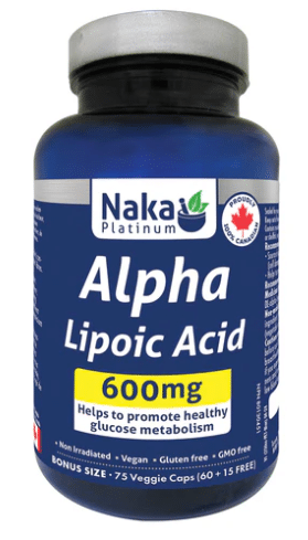 Naka Alpha Lipoic Acid 600 mg, 75 Caps