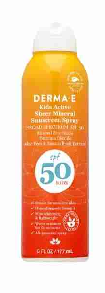 Derma E Kids Mineral Spray Sunscreen SPF 50, 177 mL