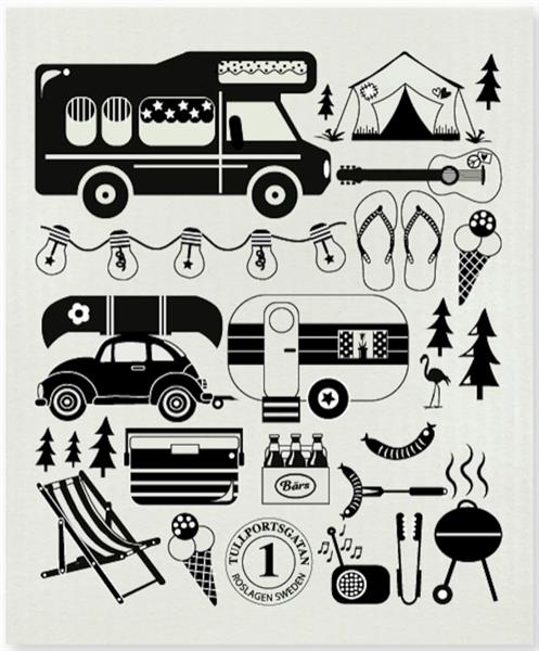 Square Love Swedish Sponge Cloths - Tullportsgatan Camping