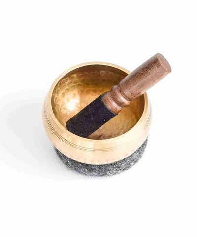 Halfmoon - 4" Hand Hammered Brass Singing Bowl