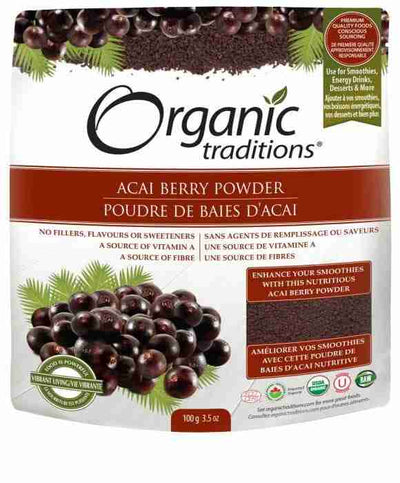 Organic Traditions - Acai Berry Powder, 100G