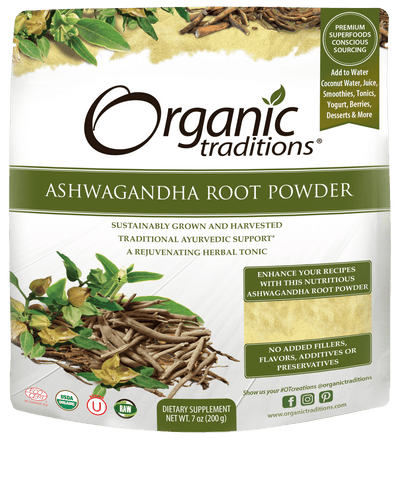 Organic Traditions Ashwagandha Root Powder, 200 g