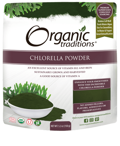 Organic Traditions Chlorella Powder - 150G