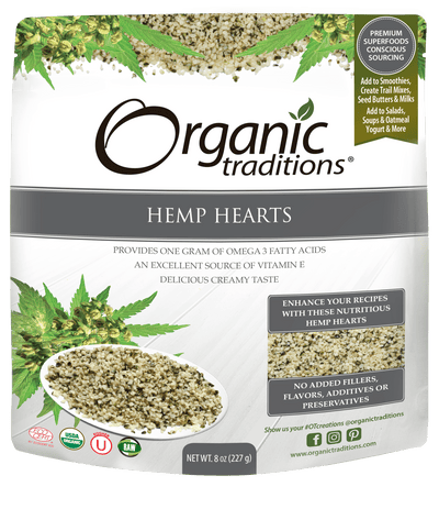 Organic Traditions Hemp Hearts - 227G