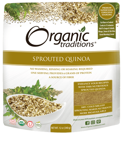Organic Traditions Sprouted Quinoa - 340G