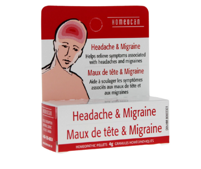 Homeocan Headache & Migraine Pellets,4G