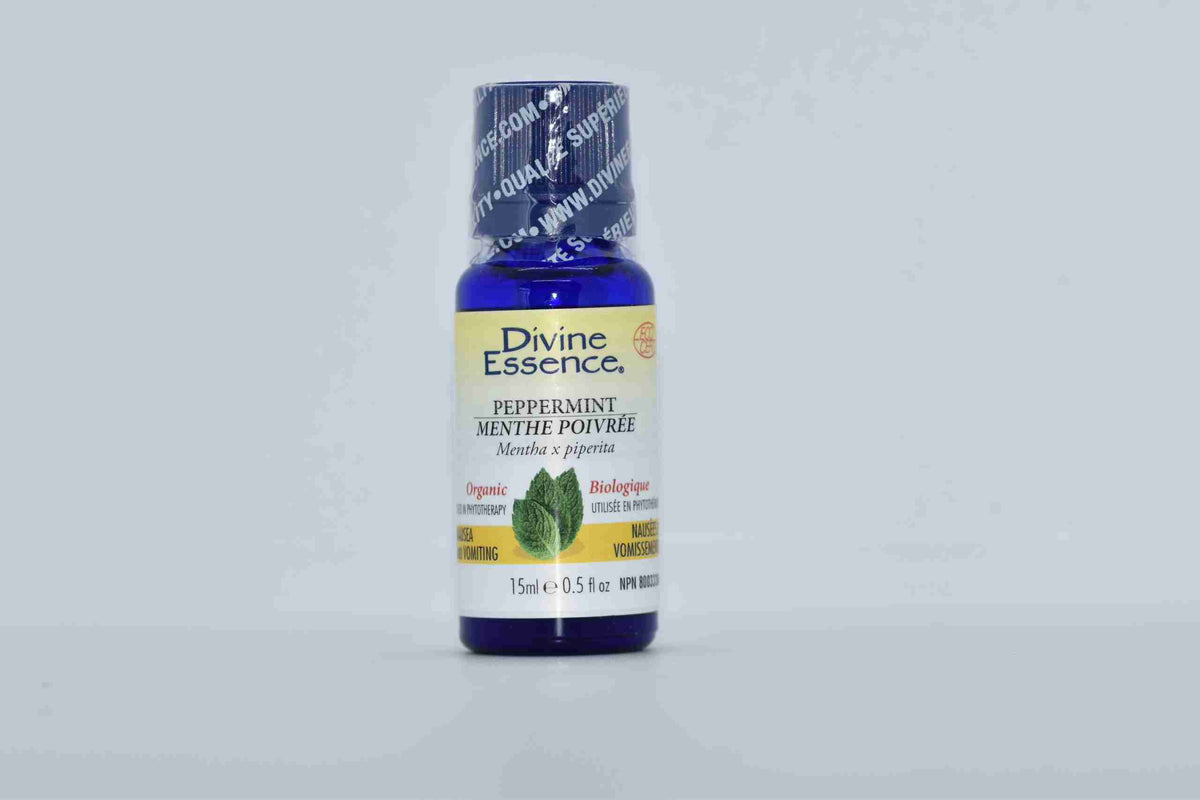 Divine Essence Organic Peppermint Essential Oil, 15 mL