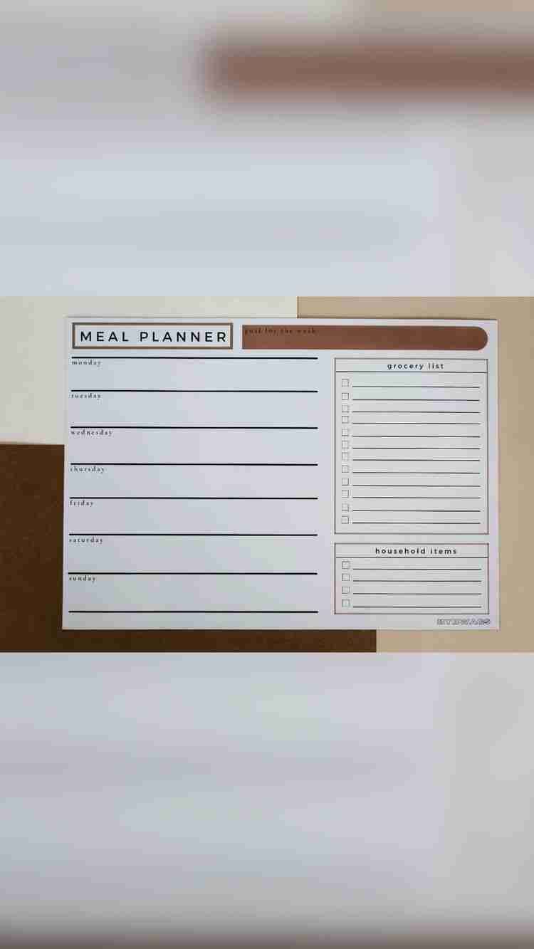BYBWAGS Magnetic Meal Planner