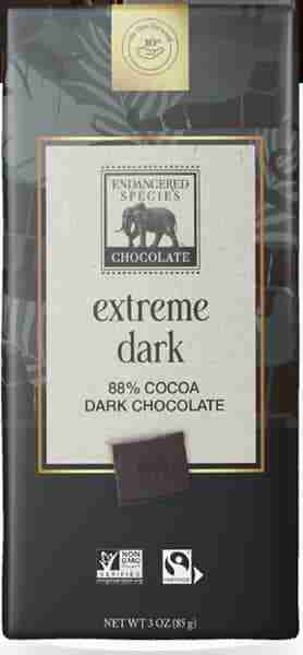 Endangered Species 88% Dark Chocolate, 85 g