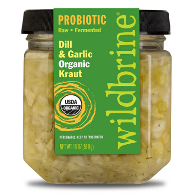 Wildbrine Dill & Garlic Organic Kraut, 500Ml