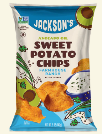 Jackson's Sweet Potato Chips - Farmhouse Ranch, 142G