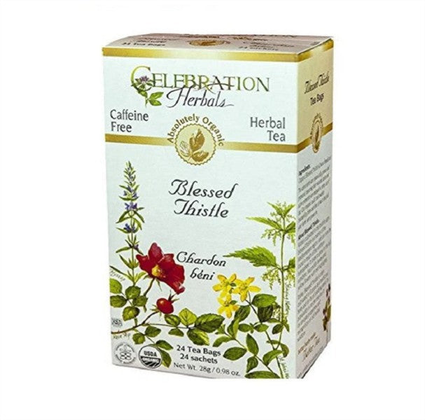 Celebration Herbals Organic Blessed Thistle Tea, 24Bgs