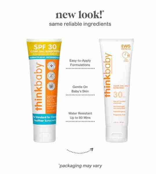 Thinksport Baby Clear Zinc Sunscreen SPF30 89Ml