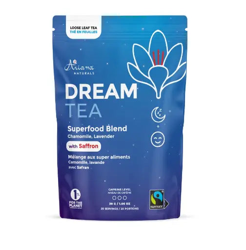 Ariana Naturals Dream Tea - Superfood Blend With Saffron, 30G