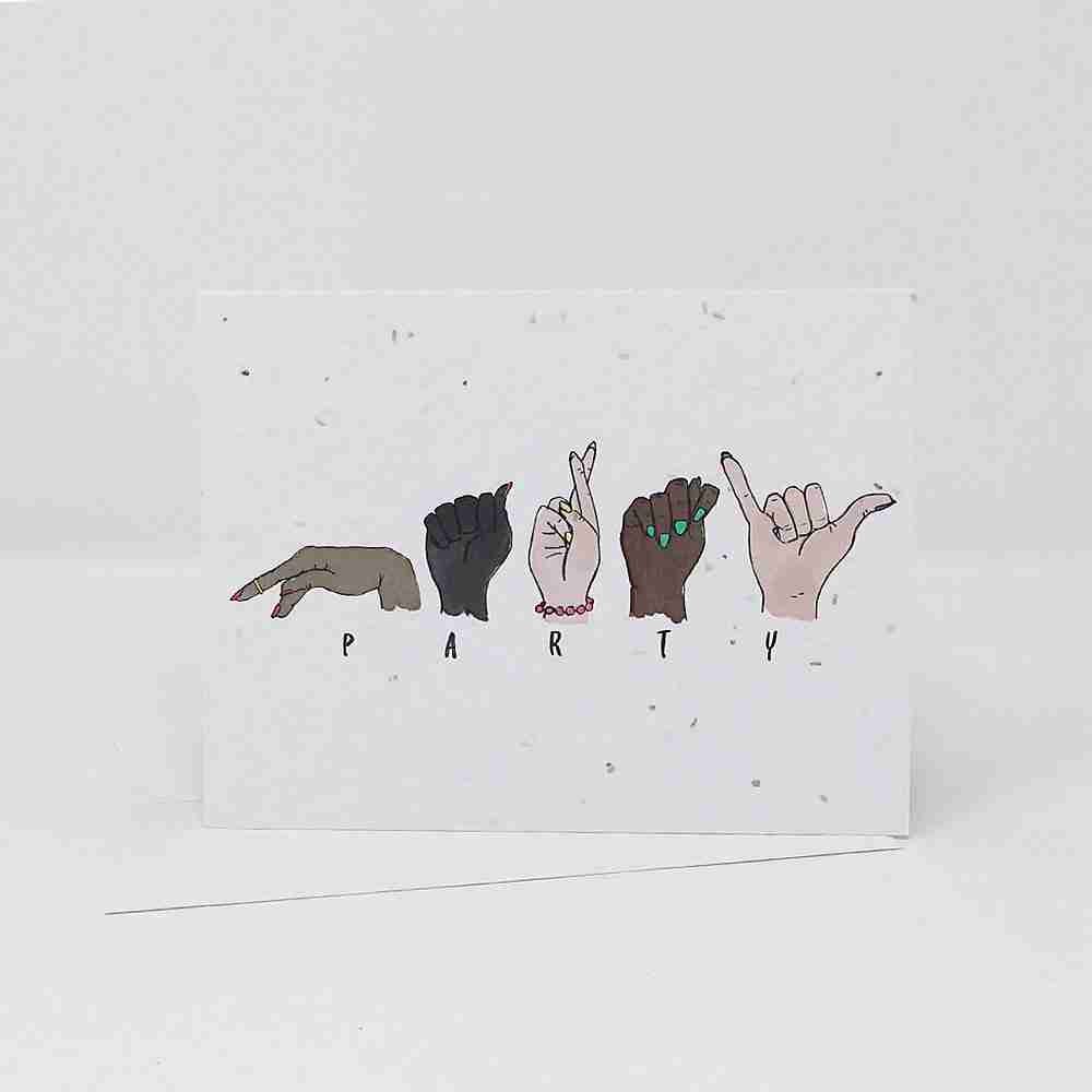 Jill + Jack Seed Card - Party Sign