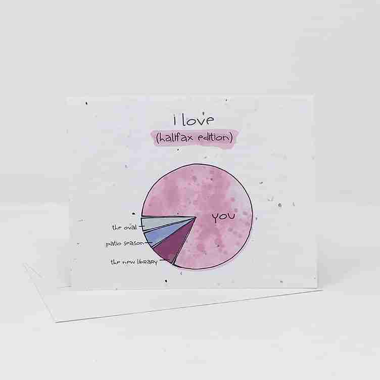 Jill + Jack Seed Card - I Love Halifax Pie Chart