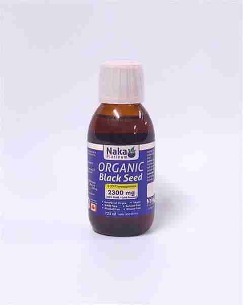 Naka Platinum Organic Black Seed Oil 2300 mg, 125 mL