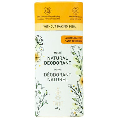 TANIT Natural Deodorant, Monoi, 60 g