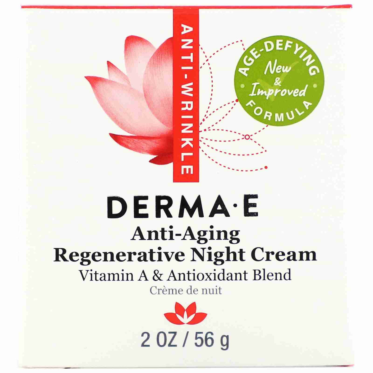 Derma E Anti-Aging Regenerative Night Cream, 56 g