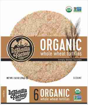 La Tortilla Factory - Organic Whole Wheat Tortillas, 216G