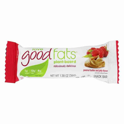 Love Good Fats Plant Based Keto Bars: Peanut Butter And Jam - 39G