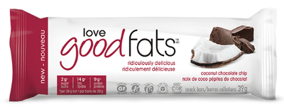 Love Good Fats Keto Bars: Coconut Chocolate Chip - 39G