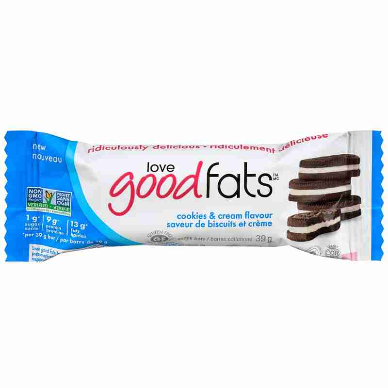 Love Good Fats Keto Bars: Cookies & Cream - 39G