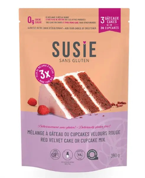 Susie Gluten Free Red Velvet Cake Mix, 390 g