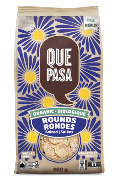 Que Pasa Salted Round Tortilla Chips, 300G