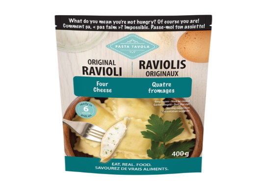 Pasta Tavola Four Cheese Ravioli, 400G