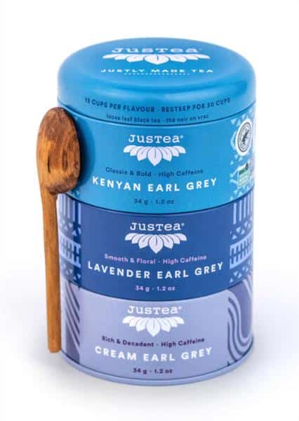JUSTEA - Loose Leaf Earl Grey Trio Tin