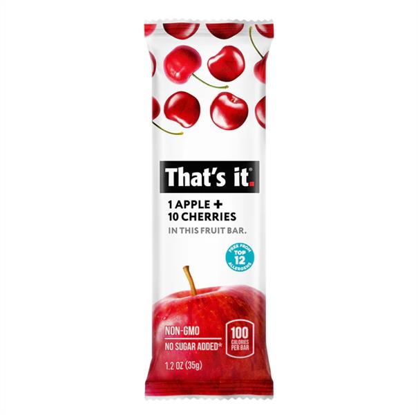 That's It. Apple + Cherries Fruit Bar, 35 g