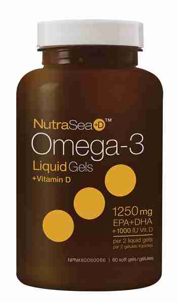 Nature's Way - Nutrasea Omega-3 + Vitamin D, 60 Softgels