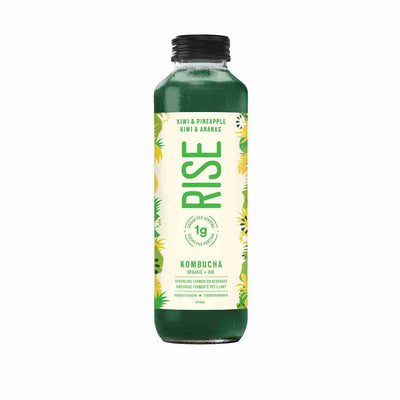 Rise Kombucha, Low Sugar Kiwi & Pineapple, 414Ml