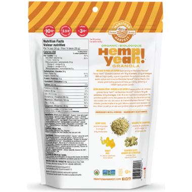 Manitoba Harvest Hemp Yeah Organic Honey & Oats Granola 283G