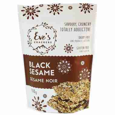 Eve's Crackers: Black Sesame Crackers - 108G