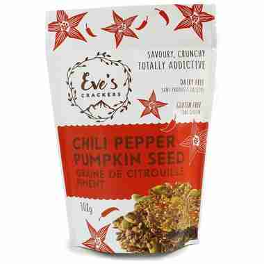 Eve's Crackers: Chili Pepper Pumpkin Seed Crackers - 108G