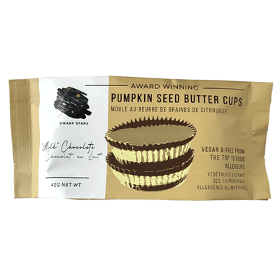 Dwarf Stars - Milk Chocolate Pumpkin Seed Butter Cups, 42G