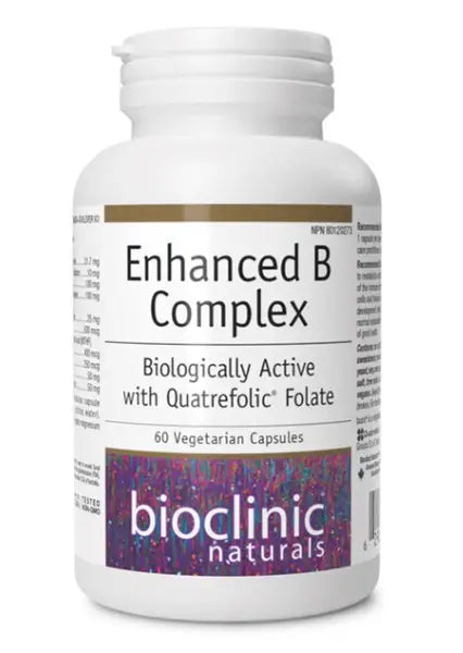 Bioclinic Naturals Enhanced B Complex, 60Caps