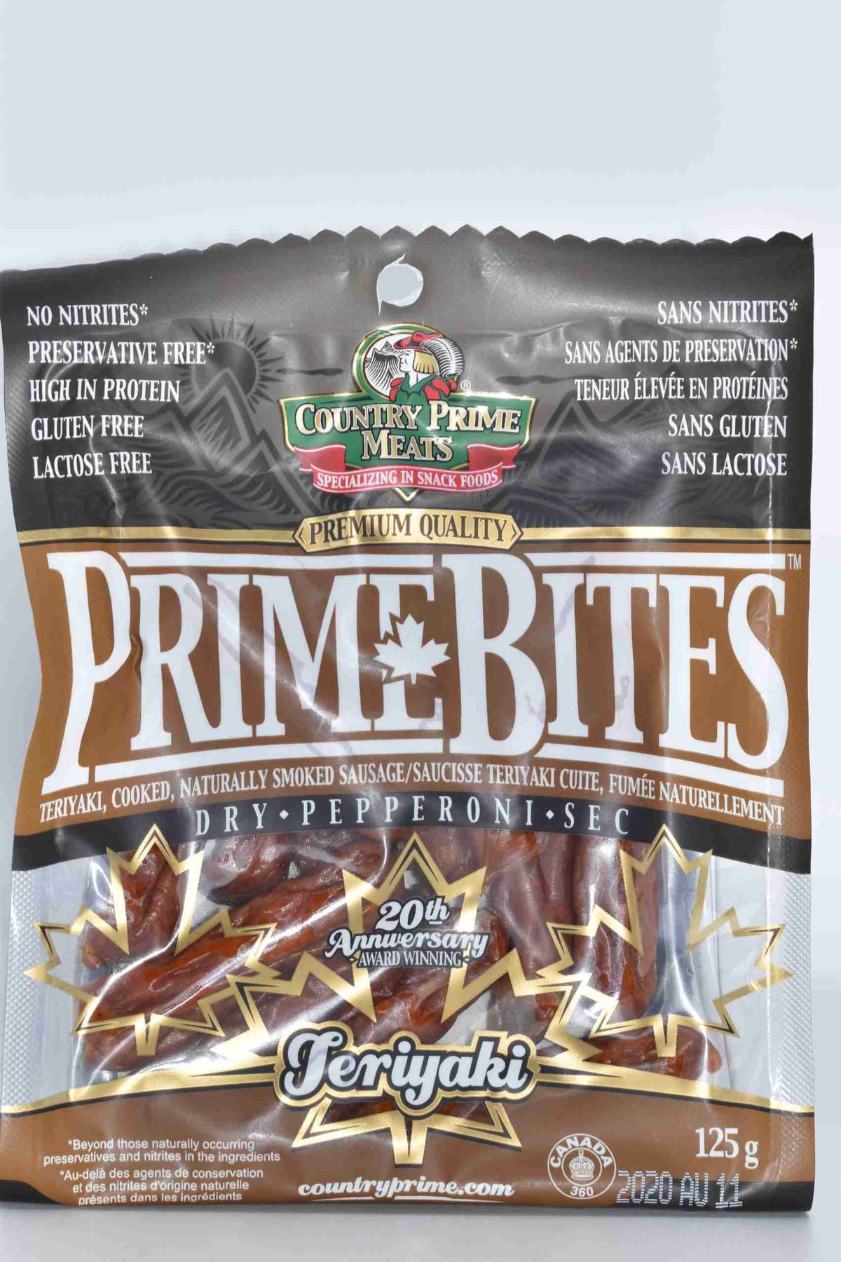 Country Prime Meats Dry Pepperoni, Teriyaki, 125 g