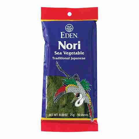 Eden Foods Sushi Nori 10 Untoasted Sheets - 25G