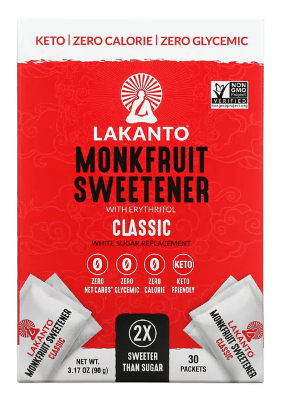 Lakanto Classic - 2X Sweeter Than Sugar: 30X3g Sachets