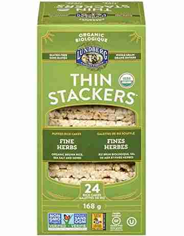 Lundberg Thin Stackers Puffed Rice Cakes: Fine Herbs - 168G