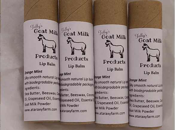 Tally's Goat Milk Lip Balm - Orange Mint