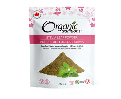 Organic Traditions Stevia Leaf Powder, 100 g