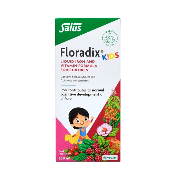 Salus Floradix Kids Liquid Iron and Vitamins Formula, 250 mL